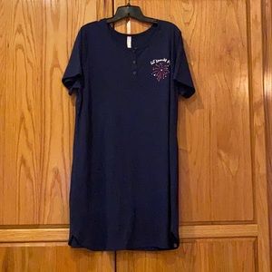 14/16 blue fireworks sleep shirt Lane Bryant plus